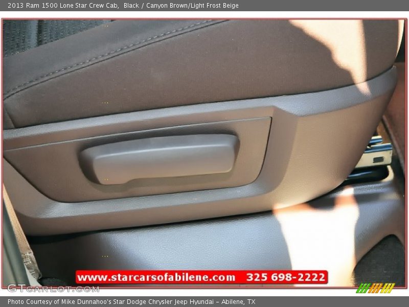 Black / Canyon Brown/Light Frost Beige 2013 Ram 1500 Lone Star Crew Cab