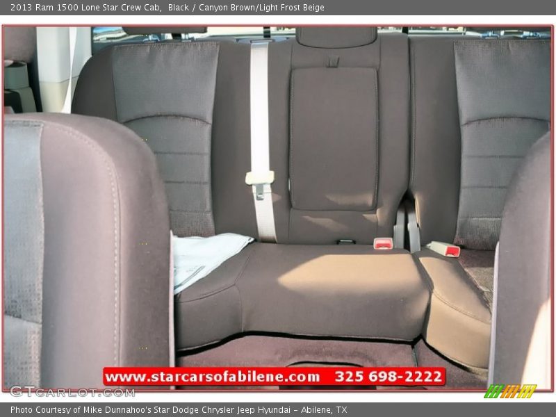 Black / Canyon Brown/Light Frost Beige 2013 Ram 1500 Lone Star Crew Cab