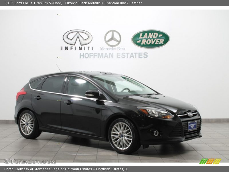 Tuxedo Black Metallic / Charcoal Black Leather 2012 Ford Focus Titanium 5-Door