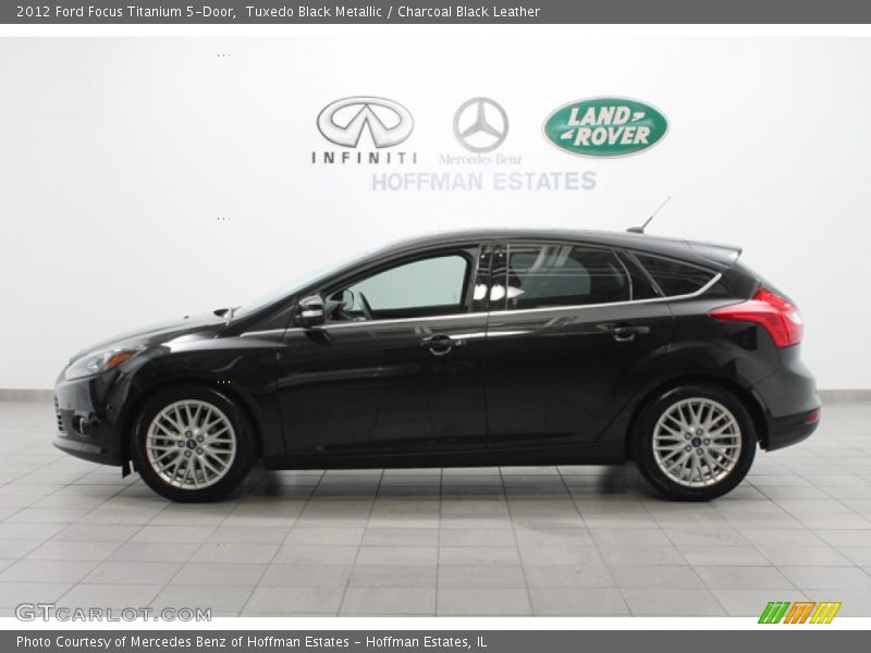 Tuxedo Black Metallic / Charcoal Black Leather 2012 Ford Focus Titanium 5-Door