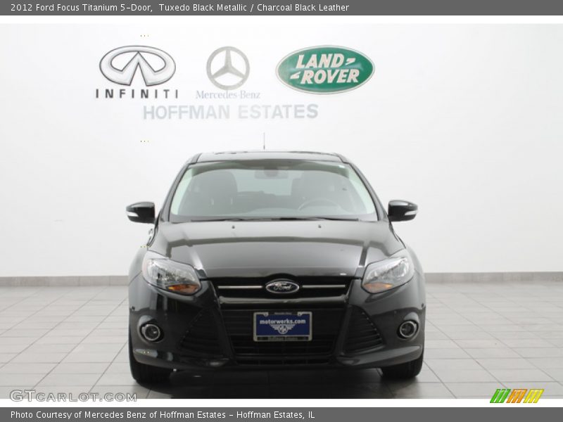 Tuxedo Black Metallic / Charcoal Black Leather 2012 Ford Focus Titanium 5-Door