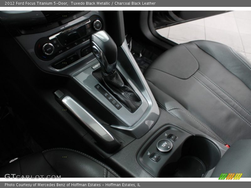Tuxedo Black Metallic / Charcoal Black Leather 2012 Ford Focus Titanium 5-Door