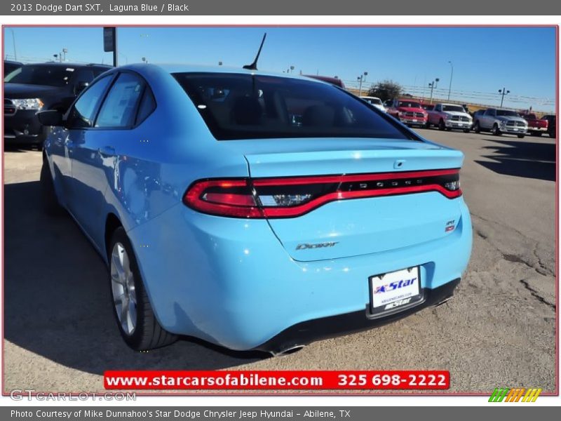 Laguna Blue / Black 2013 Dodge Dart SXT