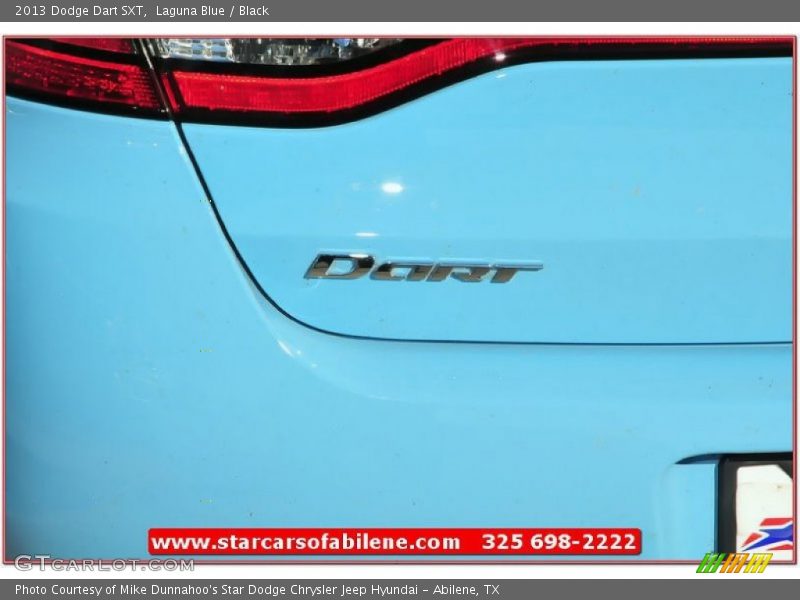 Laguna Blue / Black 2013 Dodge Dart SXT