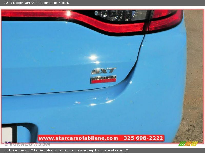 Laguna Blue / Black 2013 Dodge Dart SXT