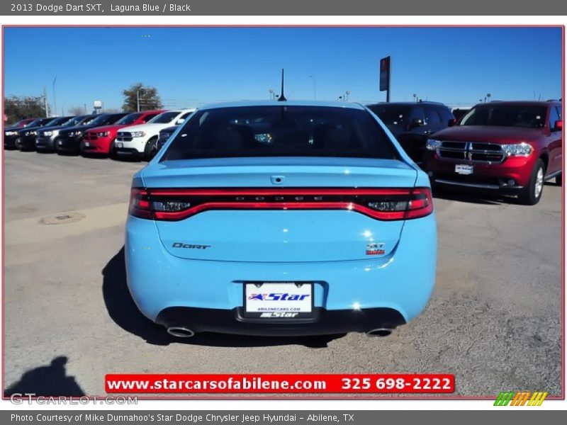 Laguna Blue / Black 2013 Dodge Dart SXT