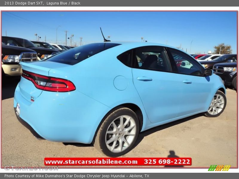 Laguna Blue / Black 2013 Dodge Dart SXT