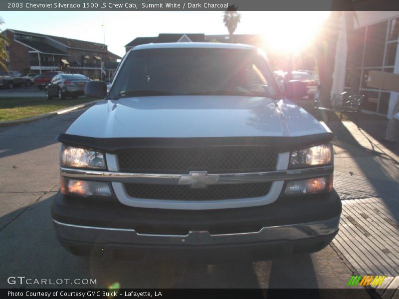 Summit White / Dark Charcoal 2003 Chevrolet Silverado 1500 LS Crew Cab