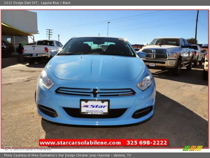 Laguna Blue / Black 2013 Dodge Dart SXT