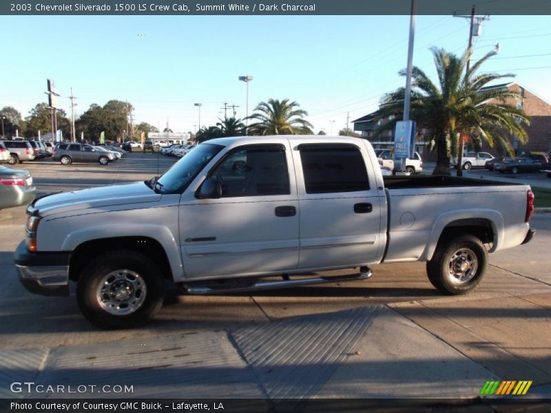 Summit White / Dark Charcoal 2003 Chevrolet Silverado 1500 LS Crew Cab