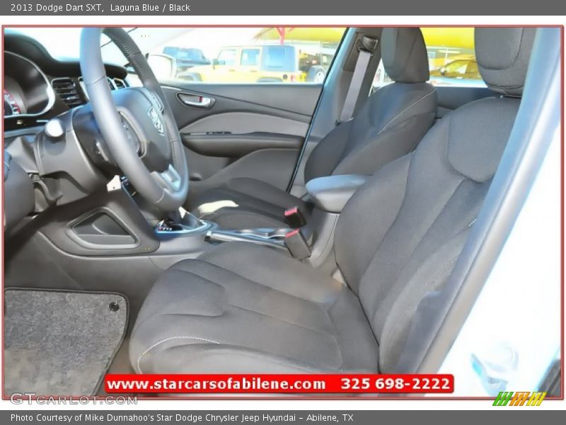 Laguna Blue / Black 2013 Dodge Dart SXT