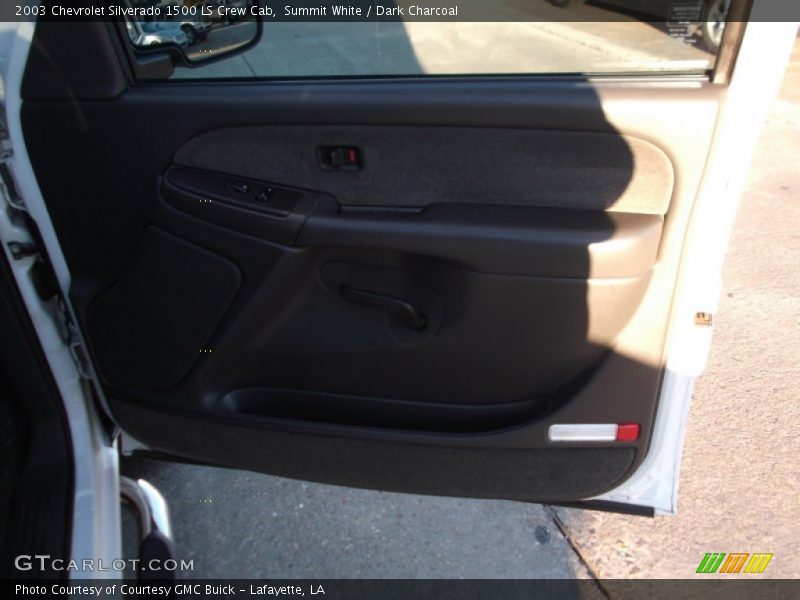 Summit White / Dark Charcoal 2003 Chevrolet Silverado 1500 LS Crew Cab