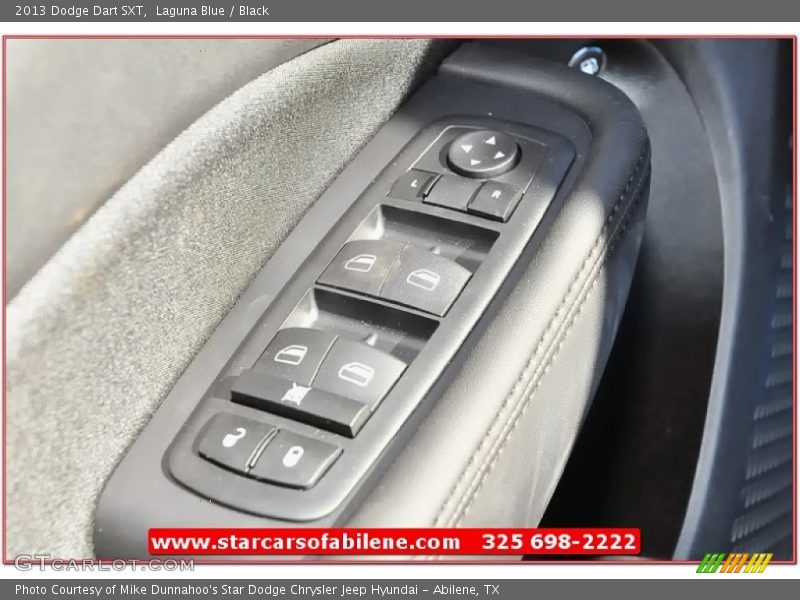 Laguna Blue / Black 2013 Dodge Dart SXT