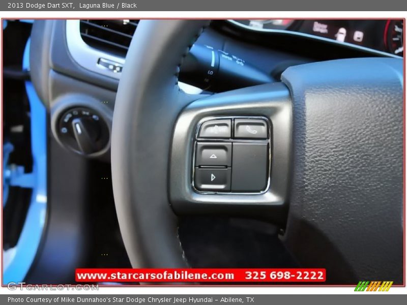 Laguna Blue / Black 2013 Dodge Dart SXT