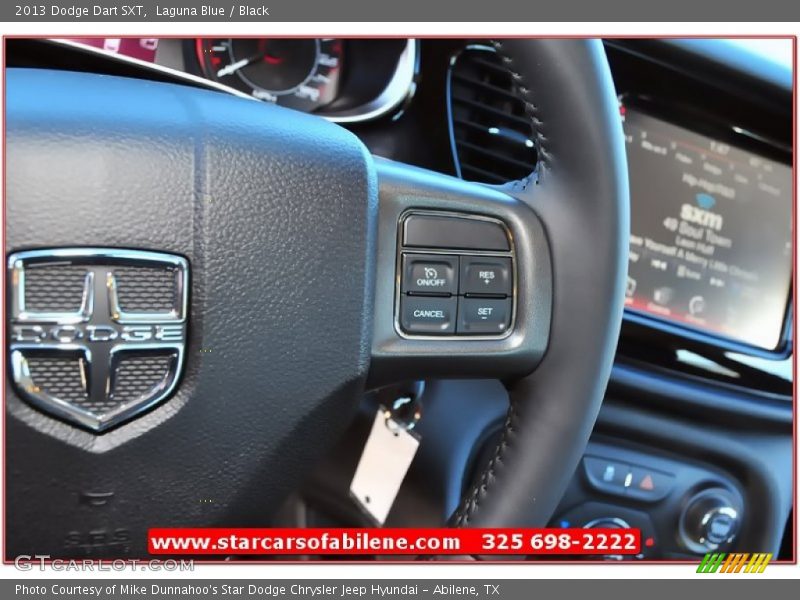 Laguna Blue / Black 2013 Dodge Dart SXT