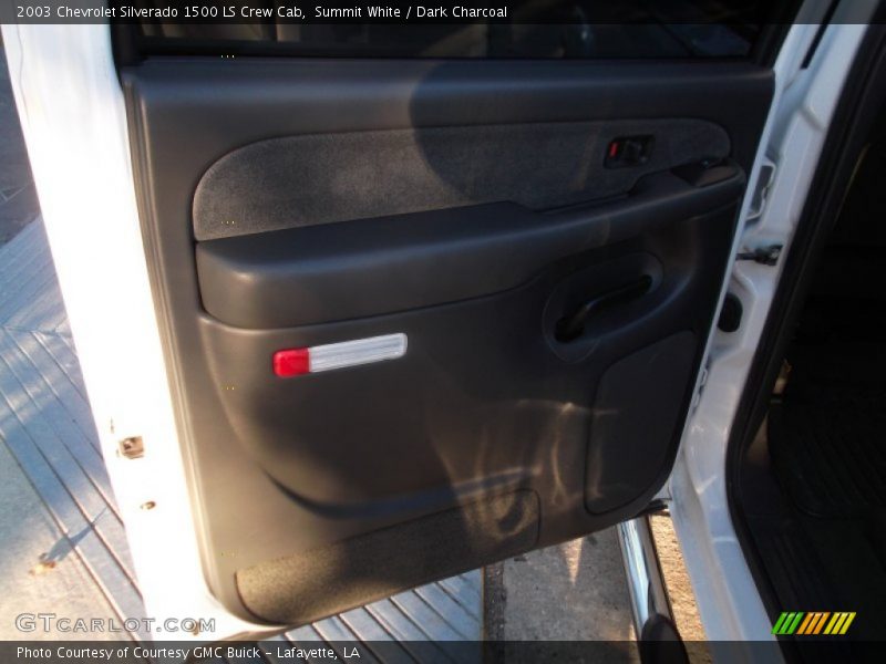 Summit White / Dark Charcoal 2003 Chevrolet Silverado 1500 LS Crew Cab