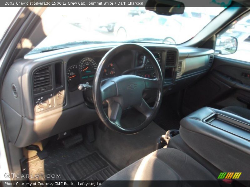 Summit White / Dark Charcoal 2003 Chevrolet Silverado 1500 LS Crew Cab