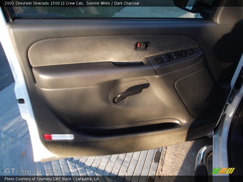 Summit White / Dark Charcoal 2003 Chevrolet Silverado 1500 LS Crew Cab