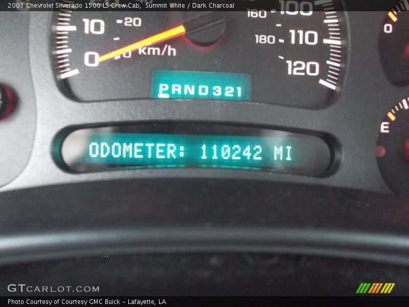 Summit White / Dark Charcoal 2003 Chevrolet Silverado 1500 LS Crew Cab