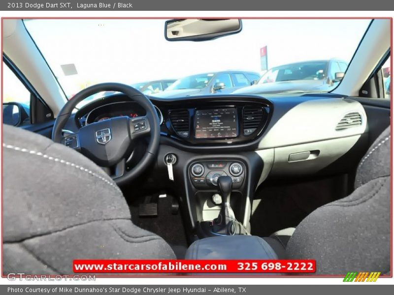 Laguna Blue / Black 2013 Dodge Dart SXT