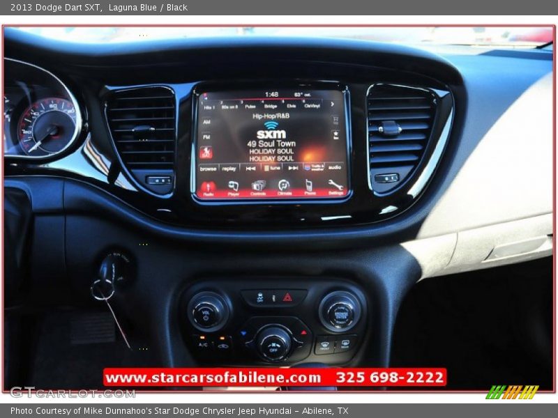 Laguna Blue / Black 2013 Dodge Dart SXT