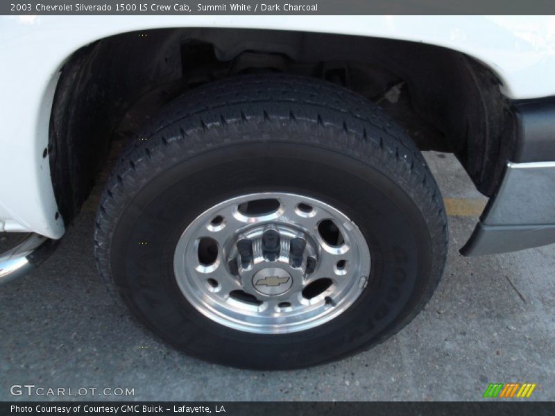 Summit White / Dark Charcoal 2003 Chevrolet Silverado 1500 LS Crew Cab