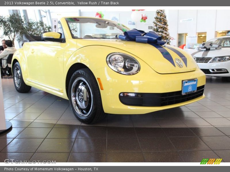 Yellow Rush / Titan Black 2013 Volkswagen Beetle 2.5L Convertible