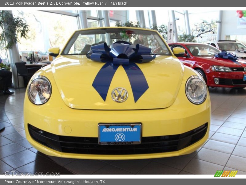 Yellow Rush / Titan Black 2013 Volkswagen Beetle 2.5L Convertible