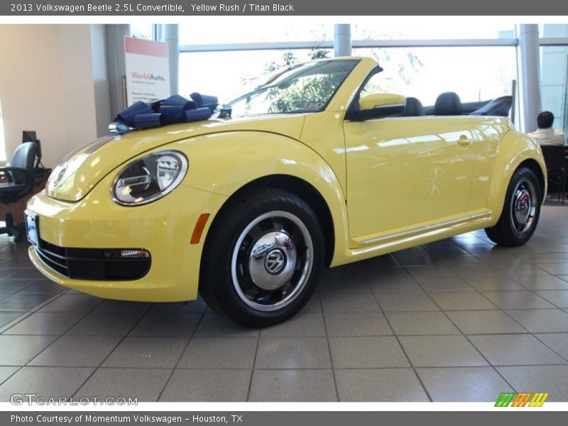 Yellow Rush / Titan Black 2013 Volkswagen Beetle 2.5L Convertible