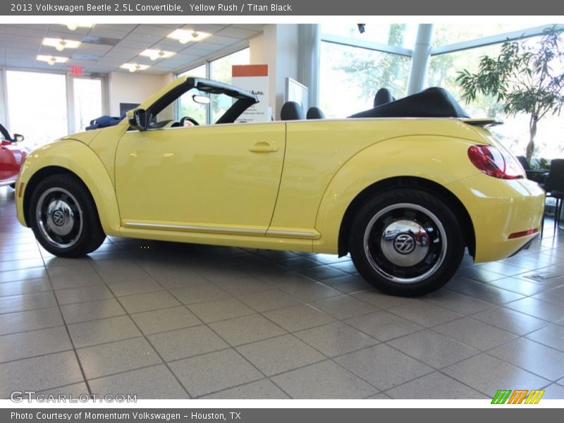 Yellow Rush / Titan Black 2013 Volkswagen Beetle 2.5L Convertible