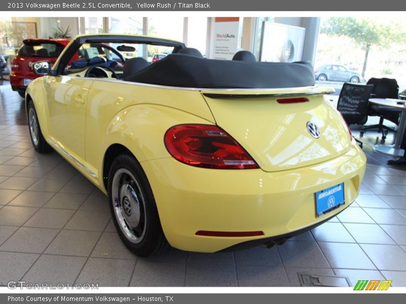 Yellow Rush / Titan Black 2013 Volkswagen Beetle 2.5L Convertible