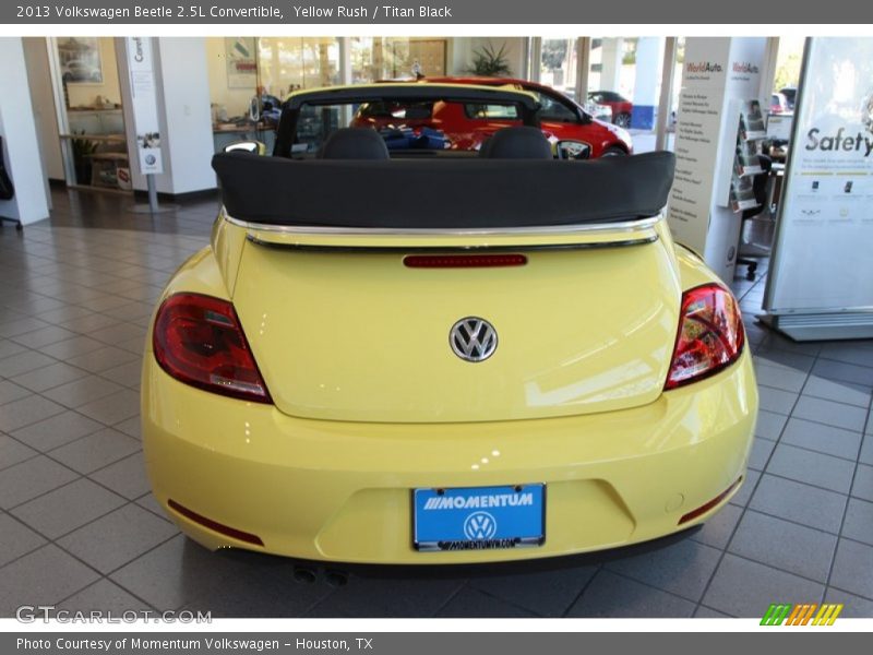 Yellow Rush / Titan Black 2013 Volkswagen Beetle 2.5L Convertible