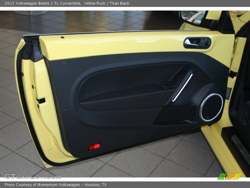 Yellow Rush / Titan Black 2013 Volkswagen Beetle 2.5L Convertible