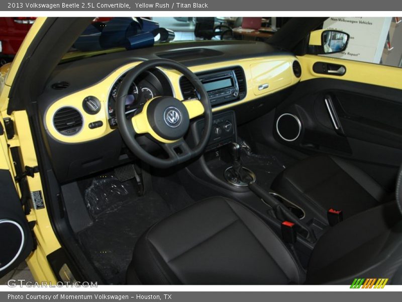 Yellow Rush / Titan Black 2013 Volkswagen Beetle 2.5L Convertible