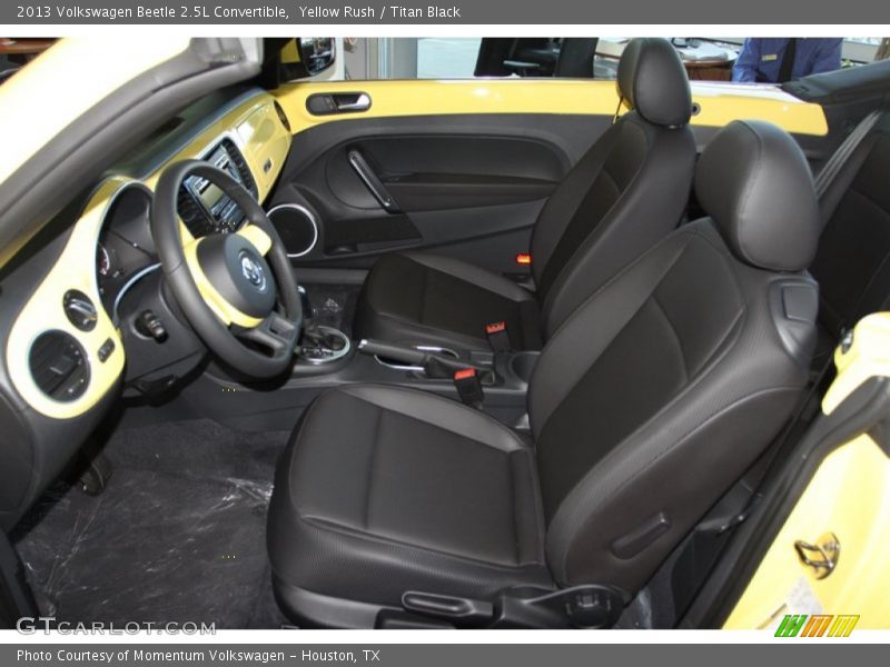 Yellow Rush / Titan Black 2013 Volkswagen Beetle 2.5L Convertible