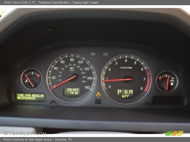Titanium Gray Metallic / Taupe/Light Taupe 2006 Volvo XC90 2.5T