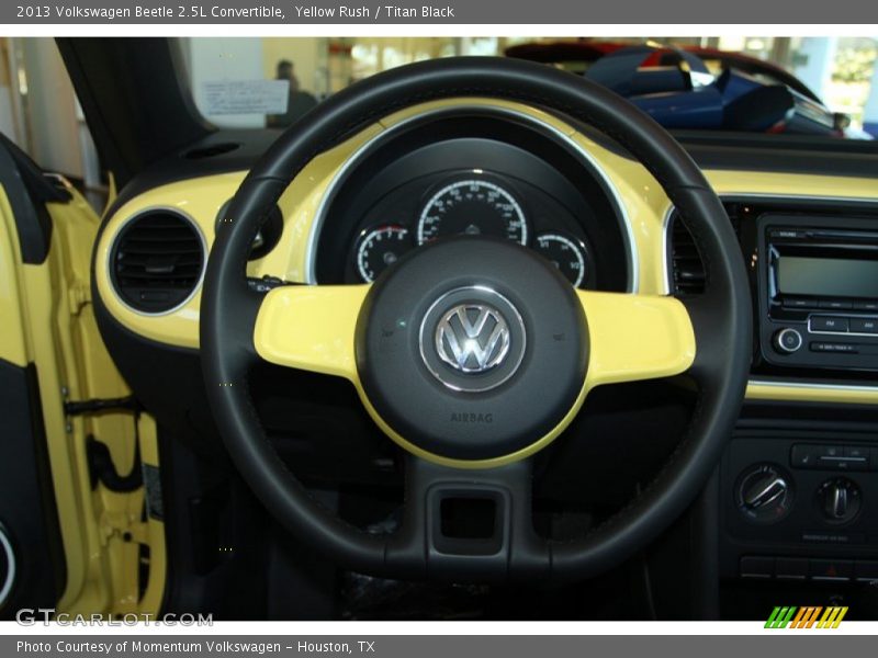 Yellow Rush / Titan Black 2013 Volkswagen Beetle 2.5L Convertible