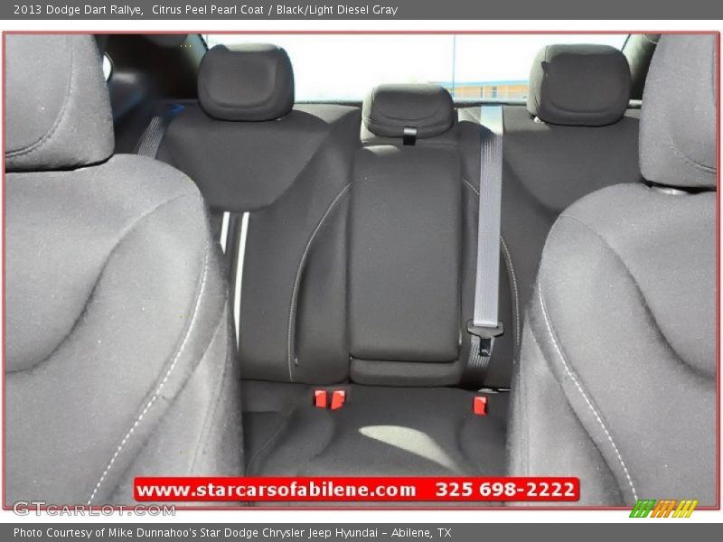 Citrus Peel Pearl Coat / Black/Light Diesel Gray 2013 Dodge Dart Rallye