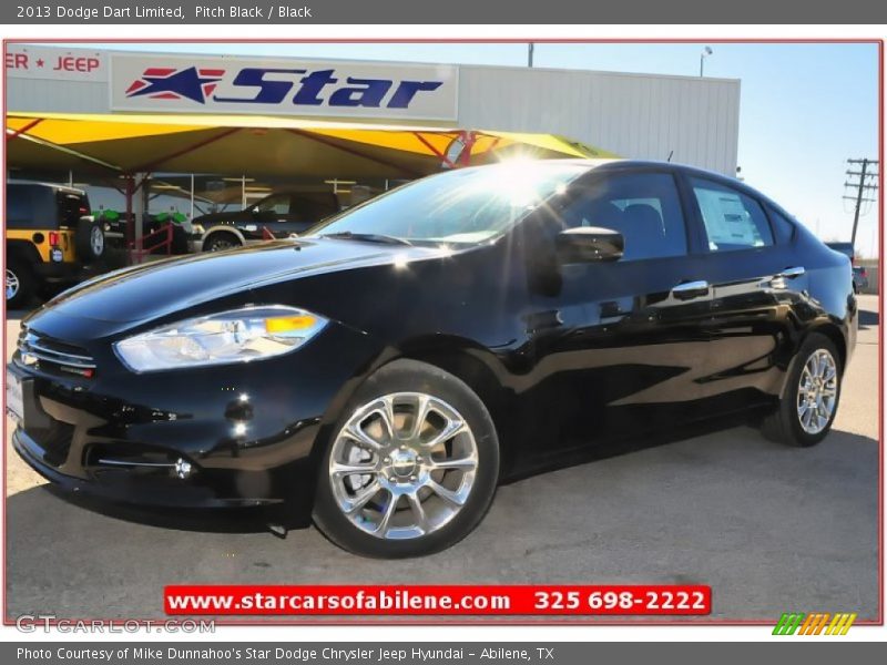 Pitch Black / Black 2013 Dodge Dart Limited