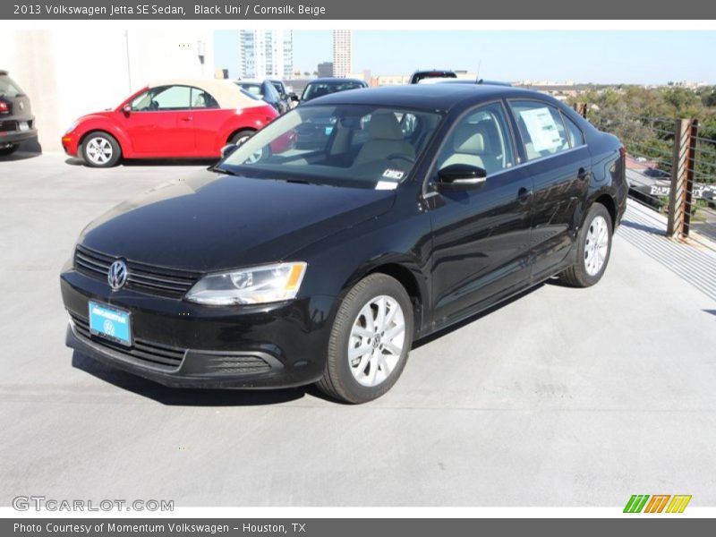 Black Uni / Cornsilk Beige 2013 Volkswagen Jetta SE Sedan