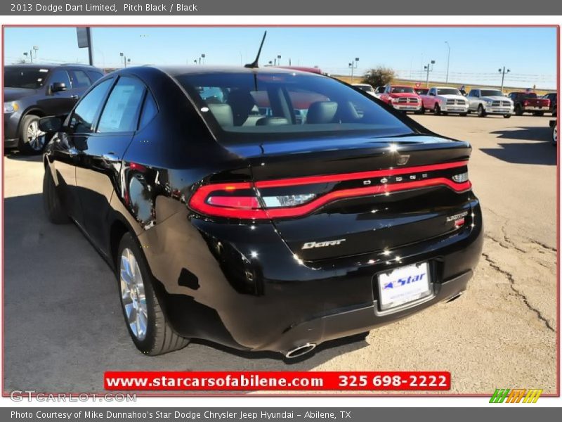 Pitch Black / Black 2013 Dodge Dart Limited