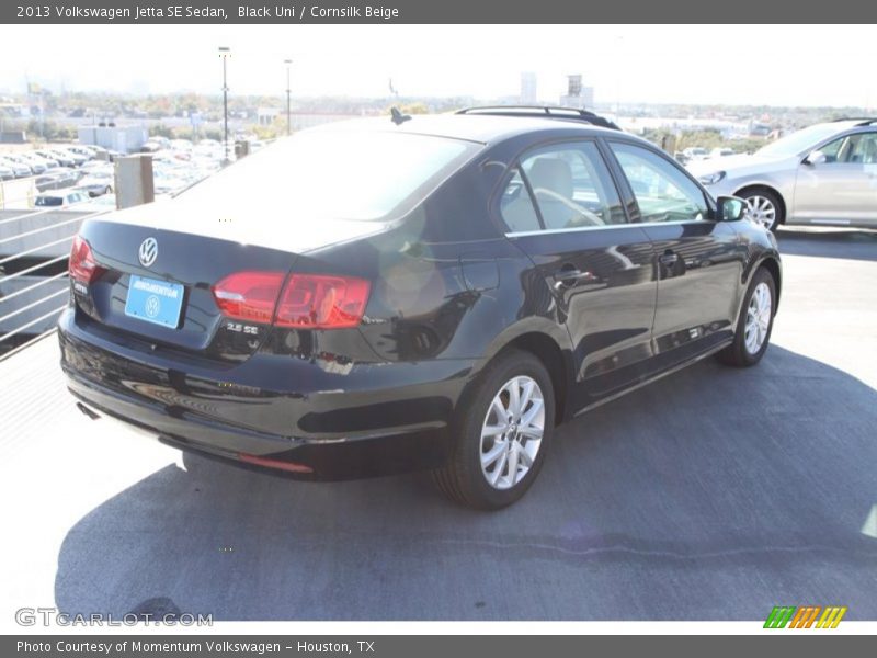 Black Uni / Cornsilk Beige 2013 Volkswagen Jetta SE Sedan