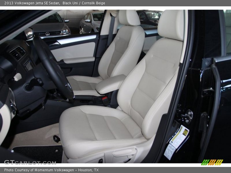 Black Uni / Cornsilk Beige 2013 Volkswagen Jetta SE Sedan