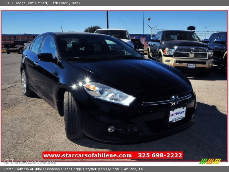 Pitch Black / Black 2013 Dodge Dart Limited