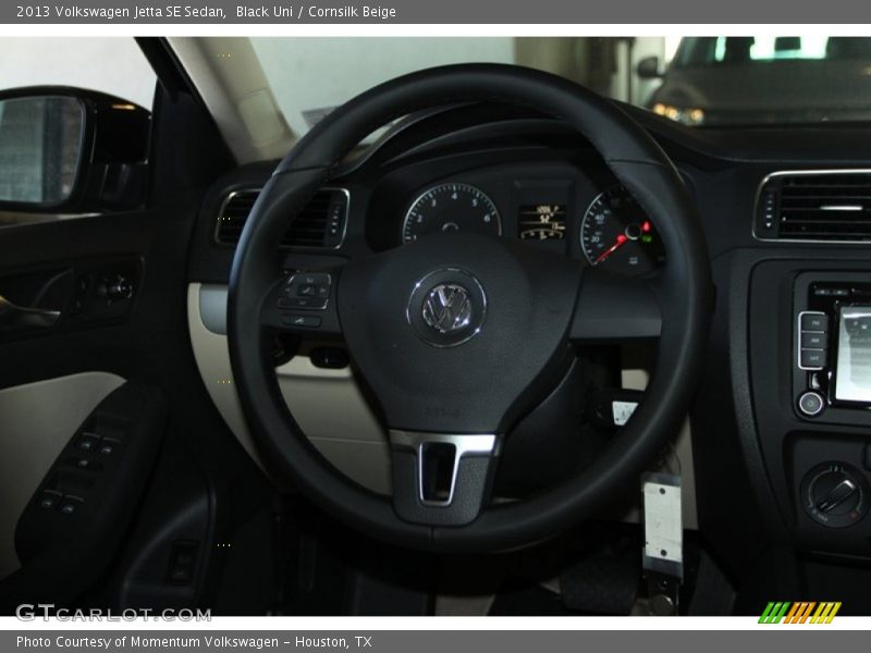 Black Uni / Cornsilk Beige 2013 Volkswagen Jetta SE Sedan