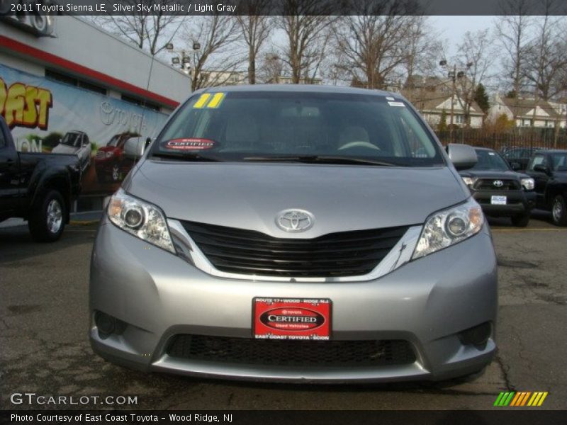 Silver Sky Metallic / Light Gray 2011 Toyota Sienna LE