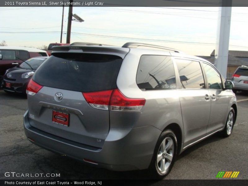 Silver Sky Metallic / Light Gray 2011 Toyota Sienna LE