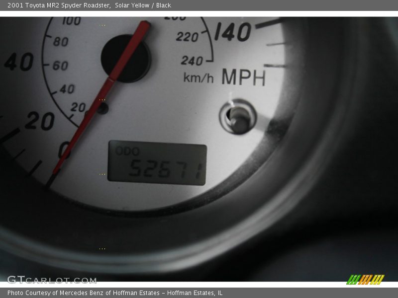 Solar Yellow / Black 2001 Toyota MR2 Spyder Roadster