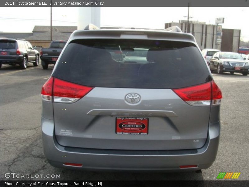 Silver Sky Metallic / Light Gray 2011 Toyota Sienna LE