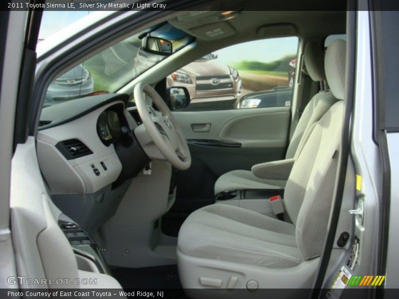 Silver Sky Metallic / Light Gray 2011 Toyota Sienna LE